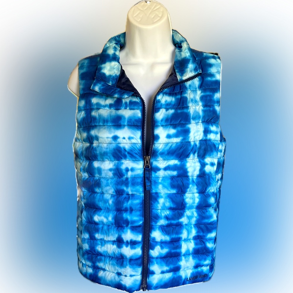Like New Lands’ End Kids Quilted Puffer Vest Size Large